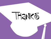 Charming Silhouettes Graduation Thank You Cards
