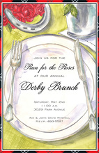 Derby Placesetting Invitations