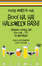 Scary Poison Drinks Halloween Invitations