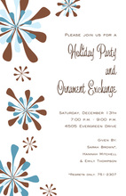Modern Abstract Holiday Winterfest Invitations