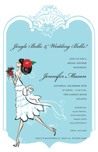 Holiday Merry Bride Bridal Shower Invitations