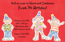 Roller Skates Invitation