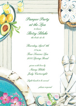 Bridal Pedicures Spa Party Invitations