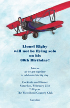 Blue Plane Birthday Photo Cards