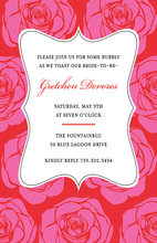 Elegant Yellow Roses Invitation