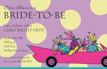 Driving Away Night Out Party Invitations