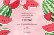 Watermelon Slices Summer Invitations