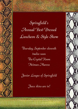 Red Faux Snake Skins Invitations
