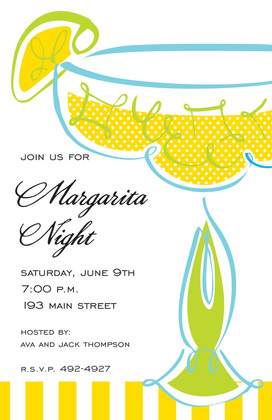 Bright Margarita Swirl Invitations
