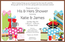 Hosting Their Favorites She He Shower Invitations