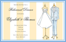 Wedding Dress and Tuxedo Invitation