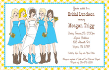 Maids in Many Colors Invitation
