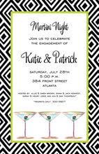 Five Classic Holiday Martinis Party Invitations