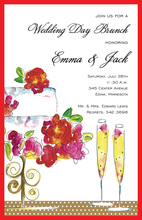 Roses Sparkles Celebration Invitations
