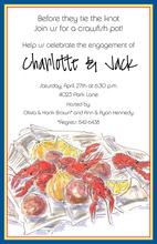 Crawfish Cajun Spices Invitation