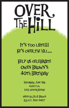 Over The Hill Birthday Invitation