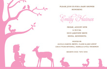 Robin's Nest Baby Girl Shower Invitations