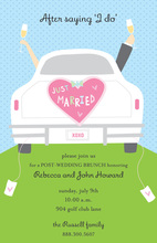 Wedding Getaway Car Invitation