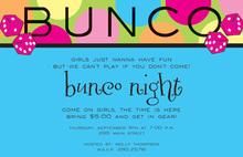 Fun Bunco Game Invitations