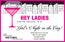 Modern Sex In The City Party Invitations