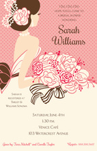 Forecast For Bridal Showers In Pink Invitations