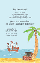 Treasure Pirate Kids Invitation