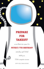 Little Astronaut Suit Invitations