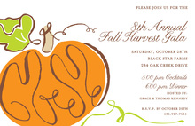 Autumn Flair Pumpkin Patch Invitation