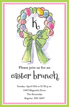 Easter Wreath Invitations