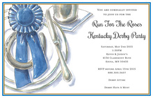 Lucky Horse Shoe Race Placesetting Invitations