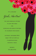 Holiday Red Dress Invitations