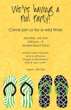 Wild Flip-Flops Beach Invitations