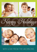 Year Number Happy Holiday Photo Cards