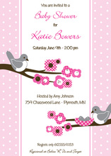 Cherry Blossom Twin Invitation