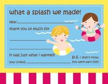 Summer Time Swimsuit Clothesline Invitations