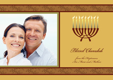 Blessed Traditional Chanukah Photo Cards