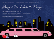 Driving Away Night Out Party Invitations