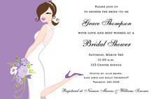 Special Orchid Bridal Invitations