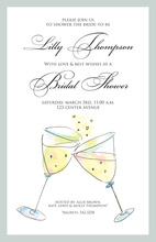 Toasting Special Celebration Champagne Invitations
