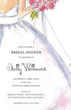 Lovely Bridal Shower Lady Invitations