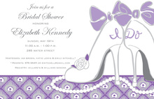 Contemporary Luxury Bridal Shoe Heels Invitation