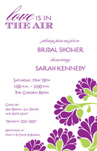 Lush Bouquet Shower Invitations