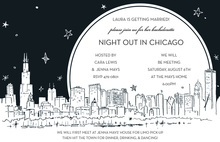 Spectacular City In Holiday Invitations