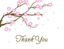 Billowy Blossoms Thank You Cards