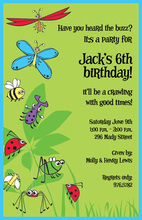 Bug Catcher Kids Birthday Invitations