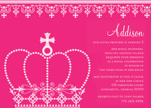 Pink Princess Cake Invitations