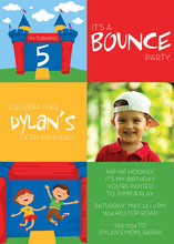 Bouncy Boy Bounce House Invitations