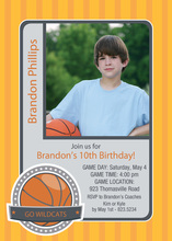 Basketball Hobby Cards Photo Birthday Invitations