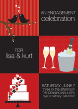 Perfect Match Engagement Party Invitations