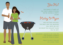 African American Cookout Party Invitations